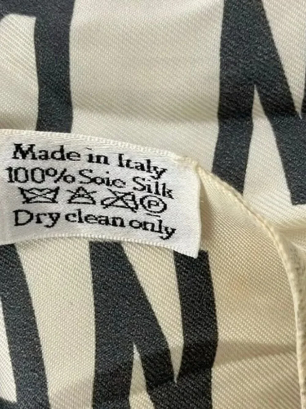 DIOR/ChristianDior White Gray Scarf